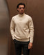 Beige Knitted Quarter Zip