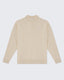 Beige Knitted Quarter Zip
