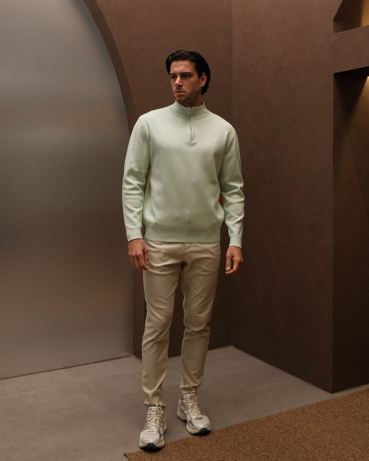 Huxley Quarter Zip - Light Green