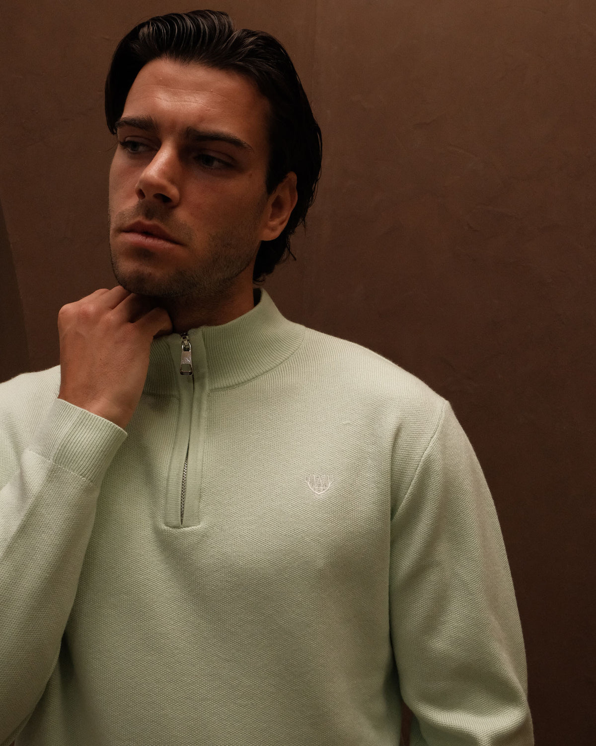 Huxley Quarter Zip - Light Green