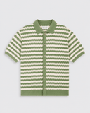 Striped Knitted Shirt - Sage