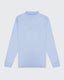 Long Sleeve Polo- Light Blue