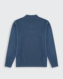 Huxley Quarter Zip - Mid Blue