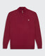 Burgundy Knitted Half Zip