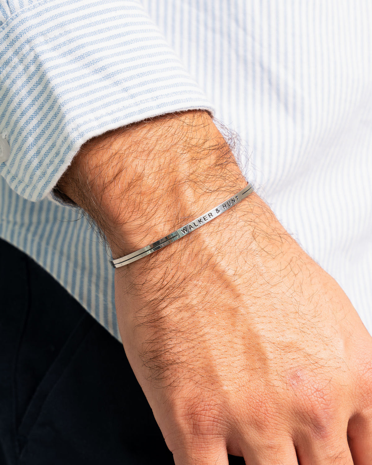 Classic Cuff  Bracelet- Silver