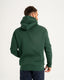 Donkergroene ingetogen hoodie