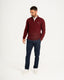 Burgundy Knitted 1/4 Zip