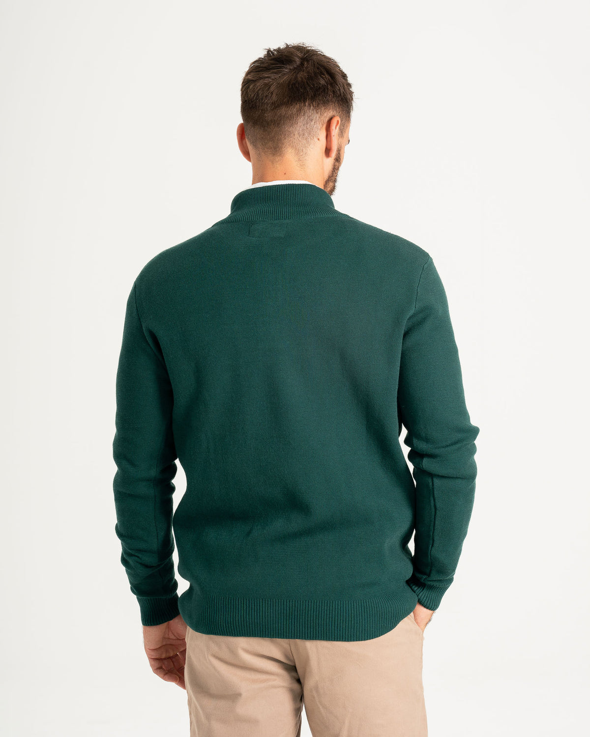 Huxley Quarter Zip - Emerald Green