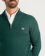 Hunter Green Knitted  Half Zip