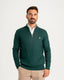 Hunter Green Knitted  Half Zip