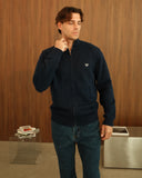Oversized Ashbury Full Zip- Navy