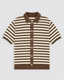 Striped Knitted Shirt - Mocha