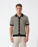 Striped Knitted Shirt - Black