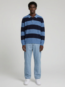 Oversized Lando Knit - Steel & Navy