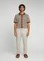 Striped Knitted Shirt - Mocha