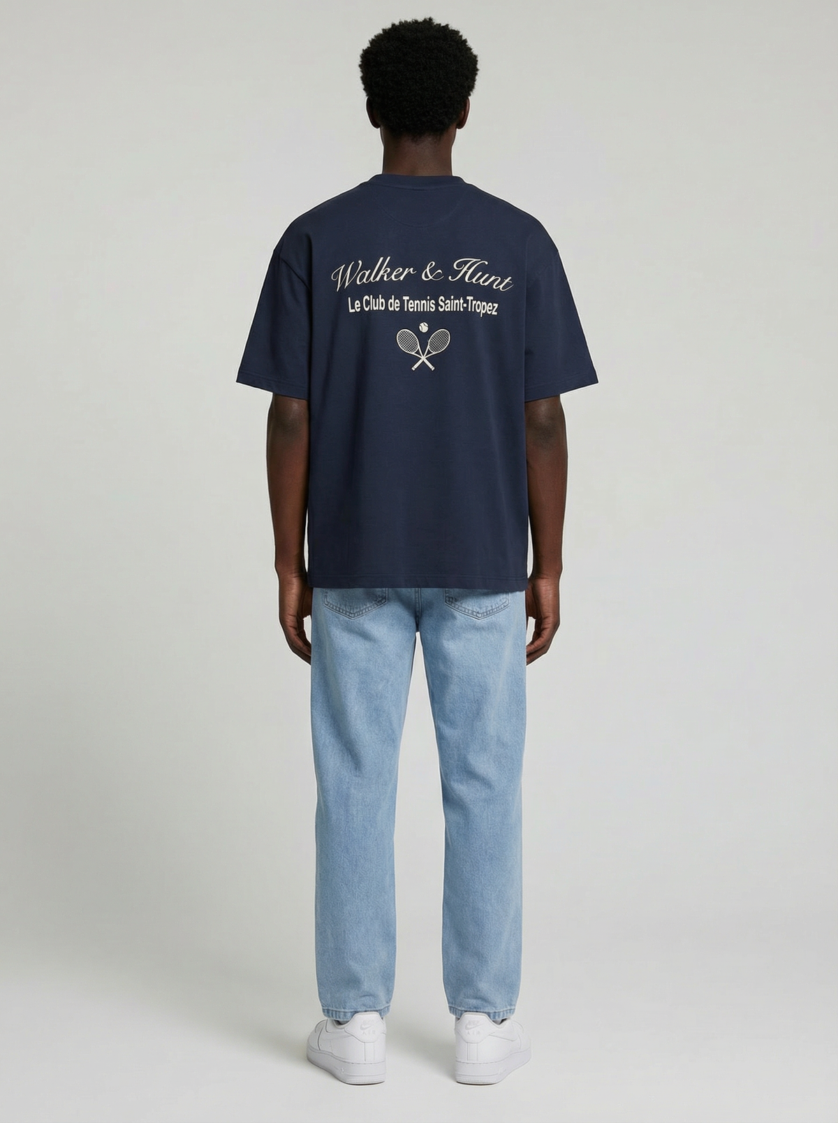 St Tropez Tennis Club Tee - Navy