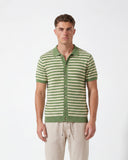 Striped Knitted Shirt - Sage