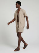 Seersucker Shirt - Stone
