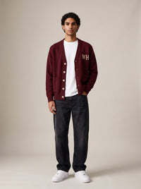 WH Cardigan - Burgundy