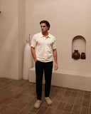 Knitted Shirt- Cream
