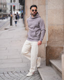 Relaxed Fit Sweatpant- Beige