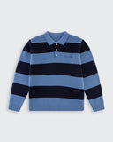 Oversized Lando Knit - Steel & Navy