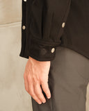 Mason Overshirt- Black