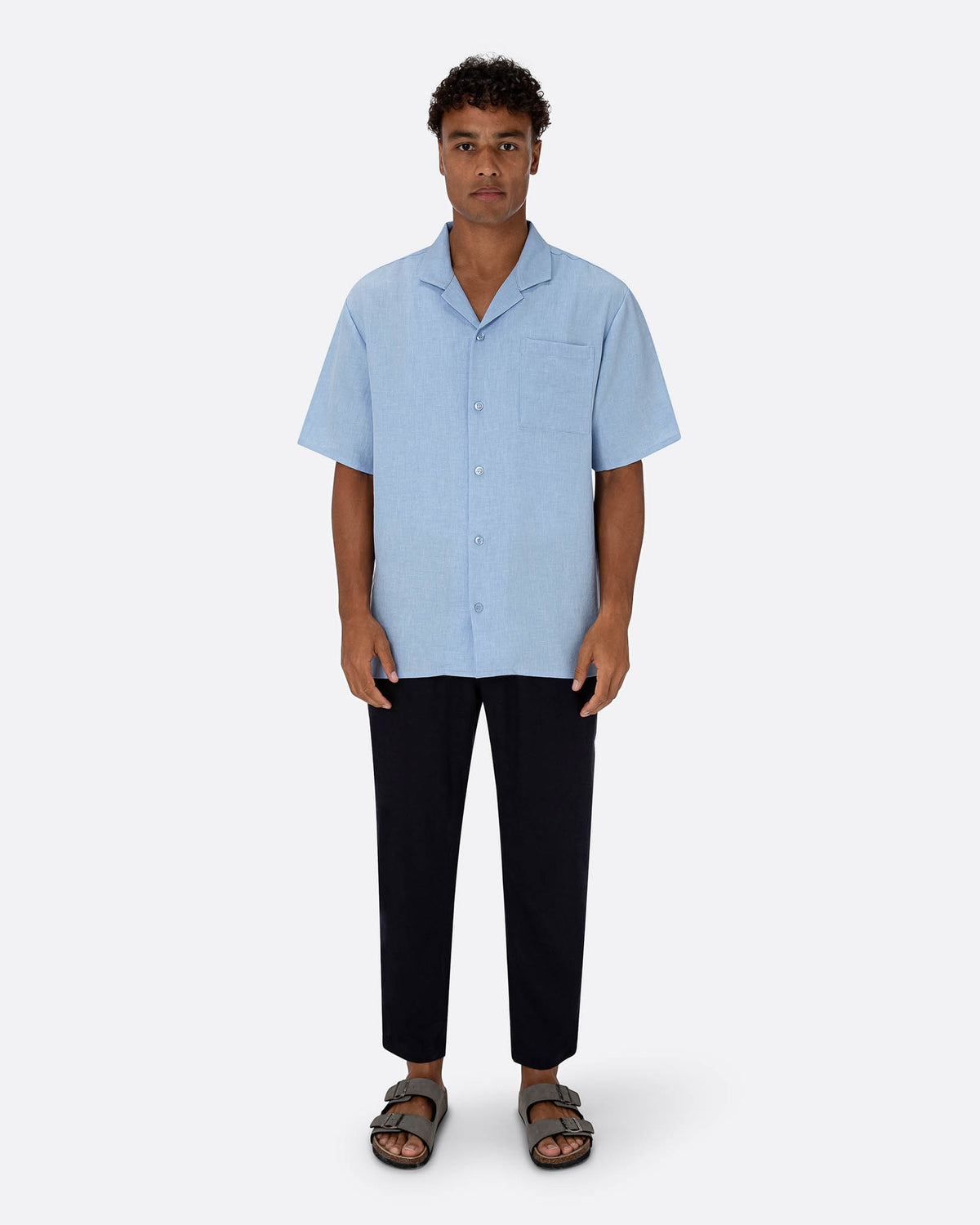 Cuban Shirt- Light Blue