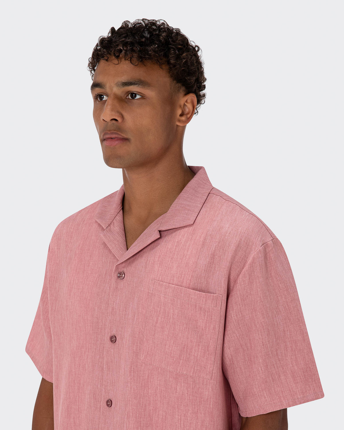 Cuban Shirt- Dusky Pink