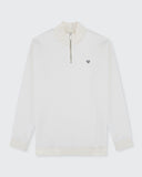 Zach 1/4 Zip Sweat- Off White