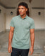 Pique Stretch Polo- Sage Green